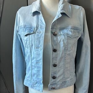 J Crew denim jacket S Pale blue Indigo Denim EUC